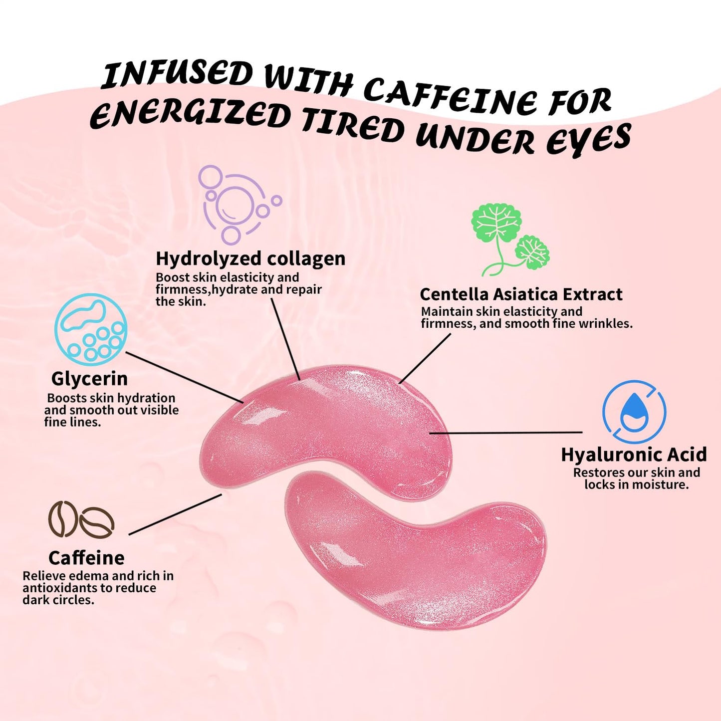 PDRN Pink Hydrogel Under Eye Patches (25 Pairs)