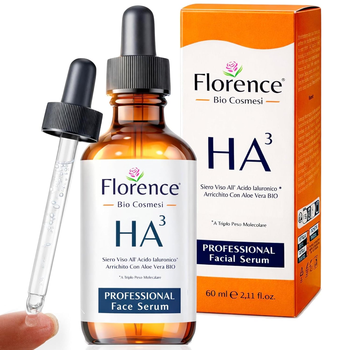 Hyaluronic Acid & Vitamin C Face Serum for Brightening & Hydration (2 oz)