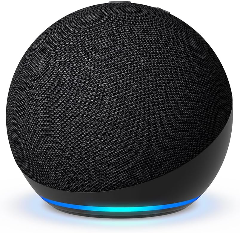 Echo Dot (newest model) - Vibrant sounding speaker, Designed for Alexa+, Great for bedrooms, dining rooms and offices, Charcoal