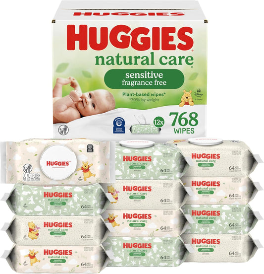 Huggies — Natural Care Sensitive Baby Wipes — 768 Count