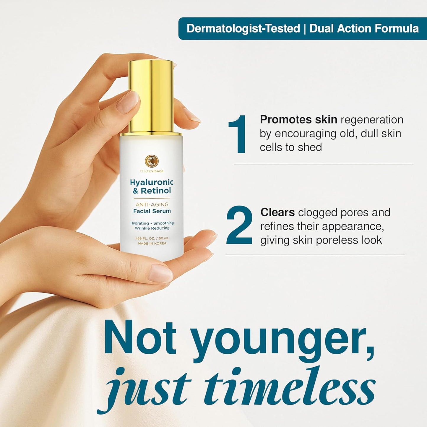 Hyaluronic Acid & Retinol Anti-Aging Face Serum (1.69 fl oz)